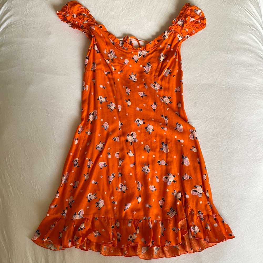 free people oranges summer dress